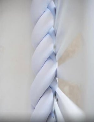 Braided Cot Bumper - Light Blue_0