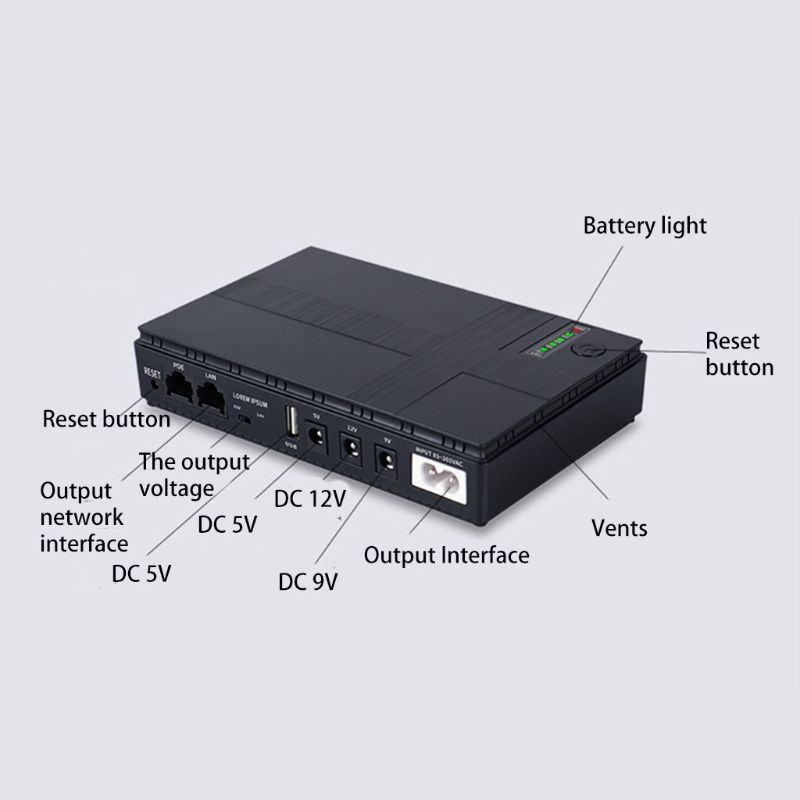 Mini UPS Backup power supply 4
