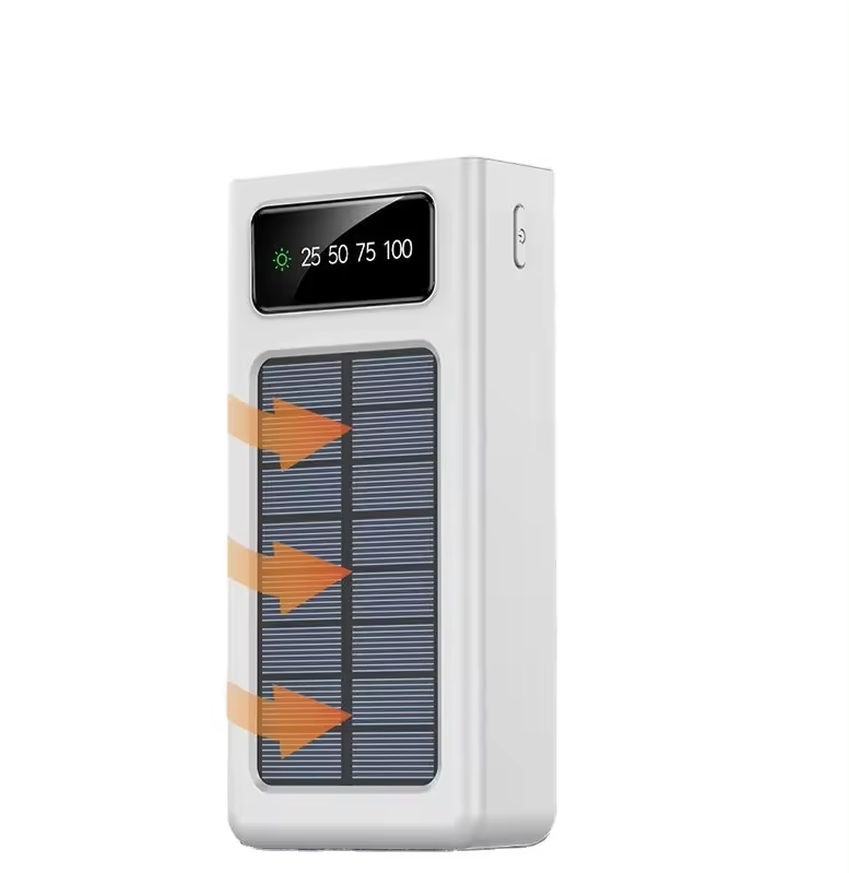 Solar Power Bank with Built-in Cables 5