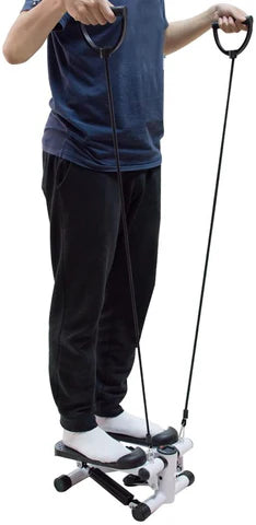 Stepper Machine with Resistance Bands & LCD Monitor