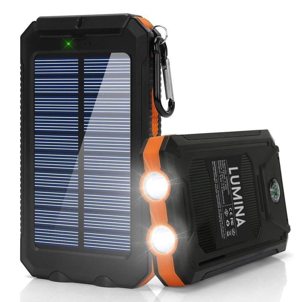 13000mAh Solar Powered Power Bank 2