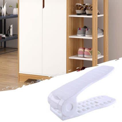 Shoe Storage Pack of Six ( Colour White )