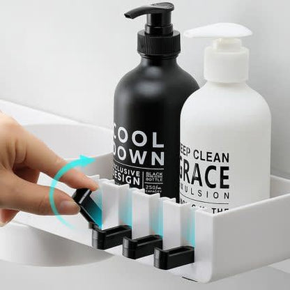 Rotating Corner Bathroom, Kitchen Storage Rack Shelf Organizer
