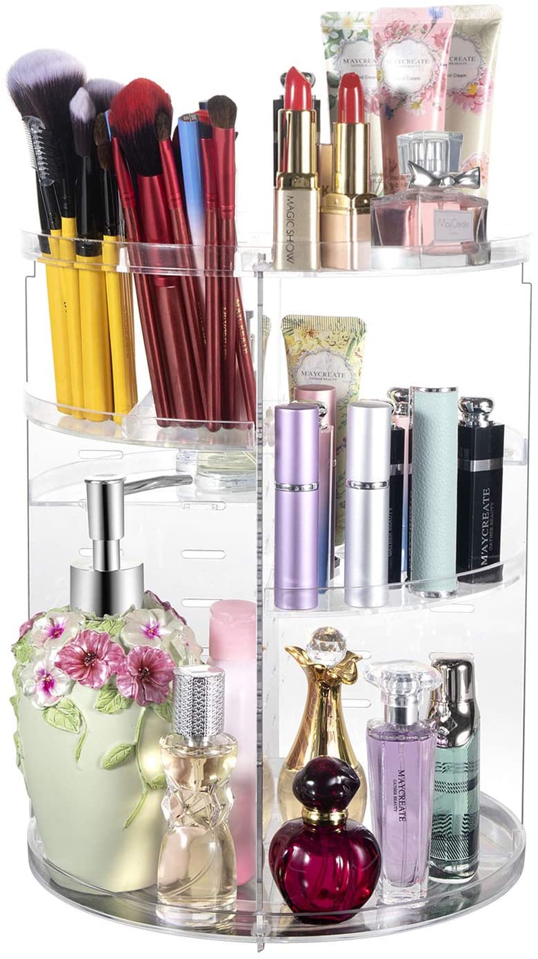 360 Degree Rotating Cosmetic Storage Rack