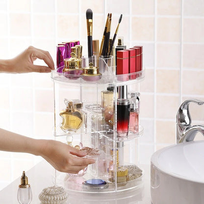 360 Degree Rotating Cosmetic Storage Rack