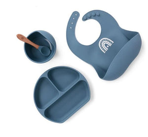 Baby Silicone Feeding Set - Blue_0