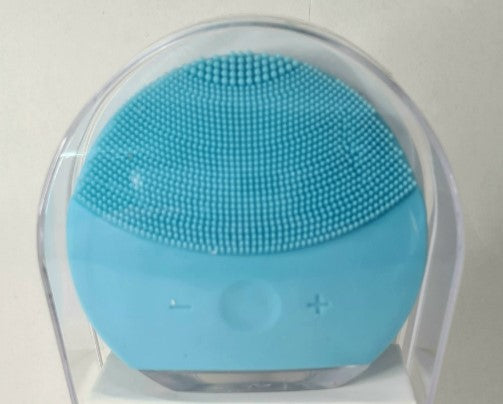 Facial Cleansing Brush Sonic Vibration Facial Brush Massaging - Blue_0