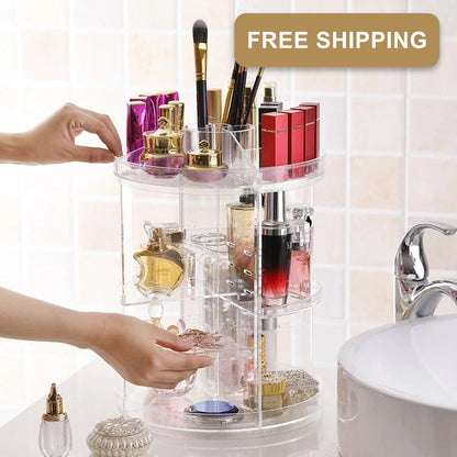 360 Degree Rotating Cosmetic Storage Rack