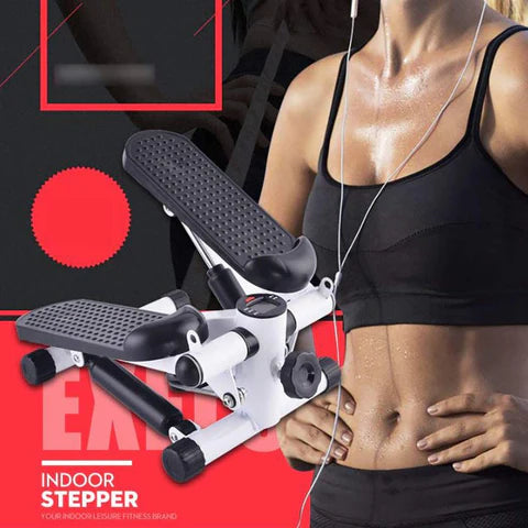 Stepper Machine with Resistance Bands & LCD Monitor