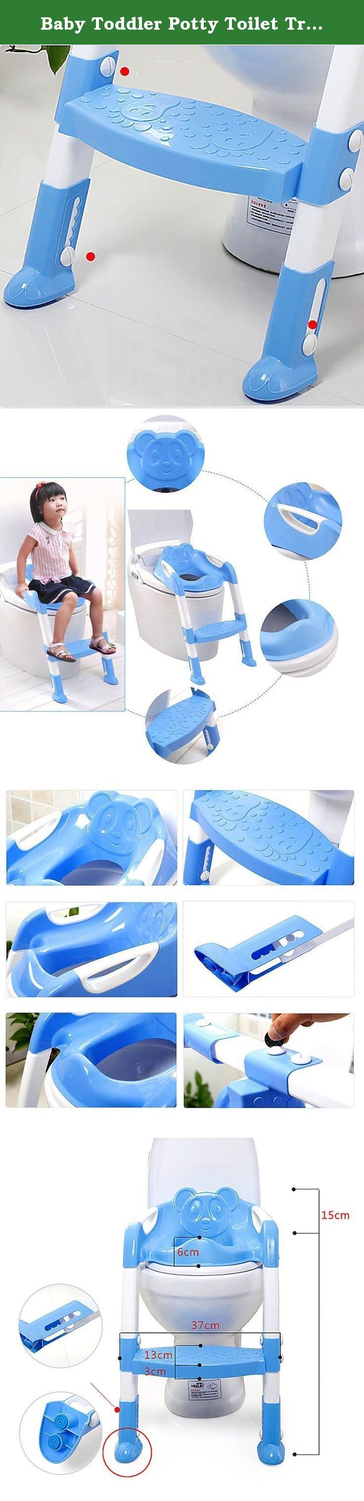 Teddy Toilet Ladder, Potty Trainer for Boys & Girls - Blue