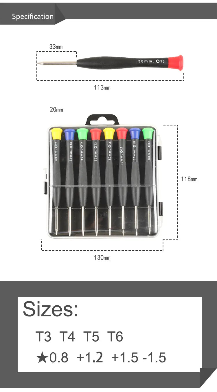 8-in-1 Precision Pocket Screwdriver Repair Set