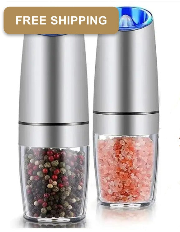 Electric Salt And Pepper Grinder Set