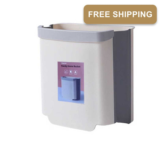 Foldable Rubbish Bin - White
